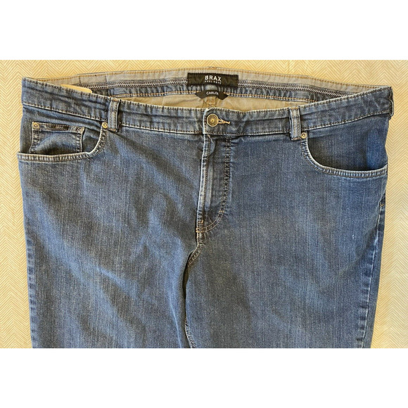 Brax Feel Good Carlos Mens Jeans Straight 5 Pocket 44 X 34 Comfort Waist READ - Picture 5 of 12